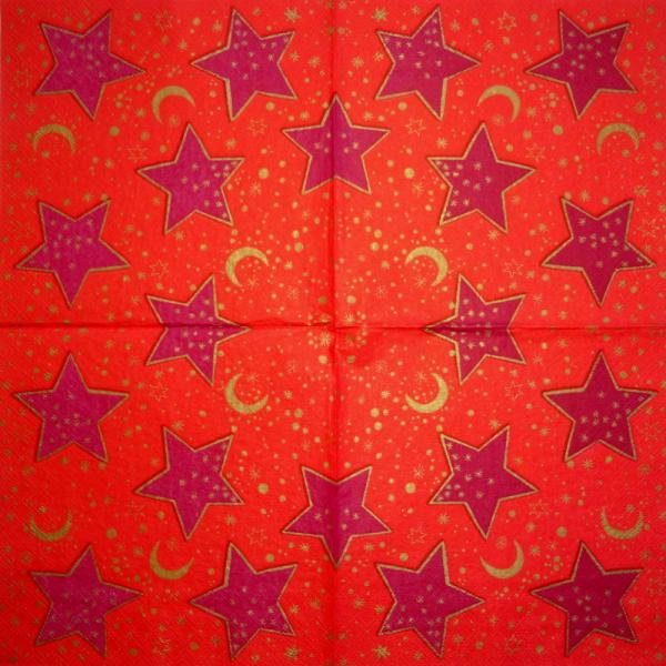005 Sterne - 3-lagig (gold) - Papstar